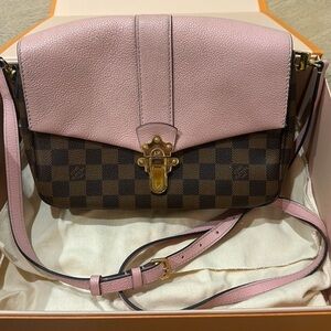 Louis Vuitton Pink and Brown Crossbody Bag